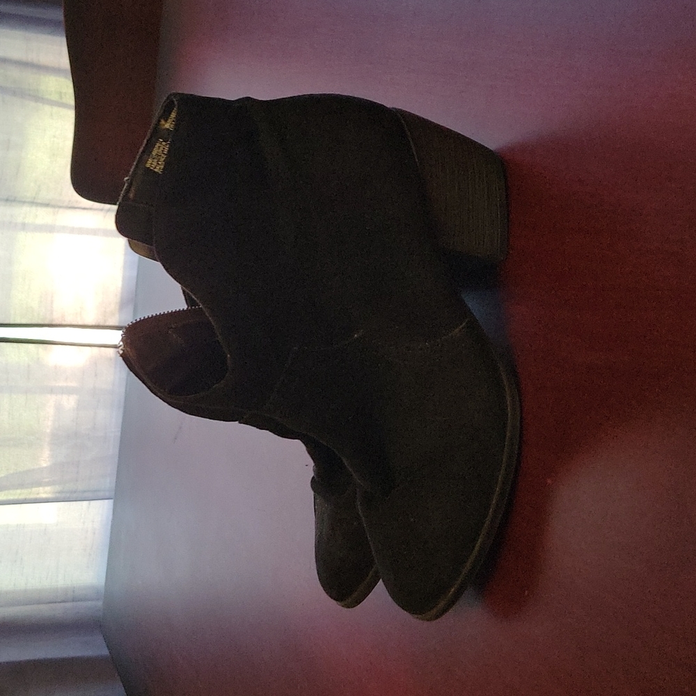 Faded Glory Black Ankle Boots Size 6.5 Used